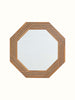 Hand Carved Marquetry Octagonal Wall Mirror 10